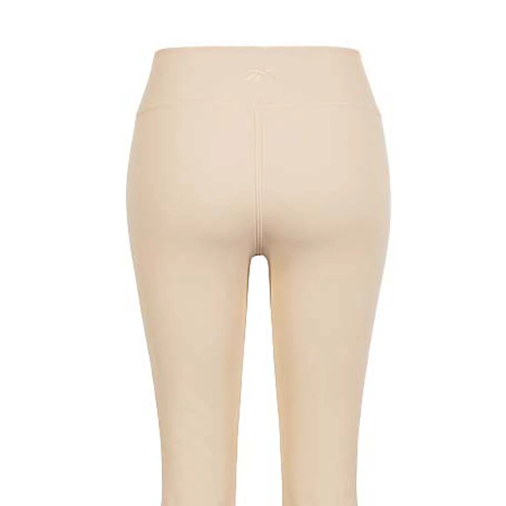 REEBOK Lux Bootcut Women's Training Leggings - Cream - L (US SIZE)