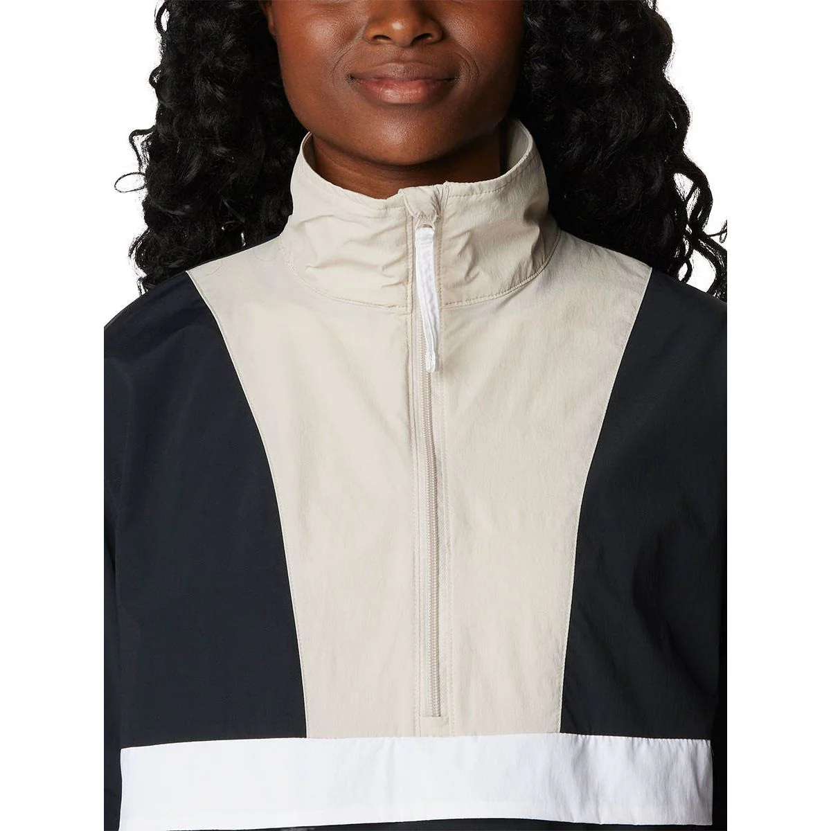 COLUMBIA Bondless Trek Anorak Women's Jacket - Black - L (US SIZE)