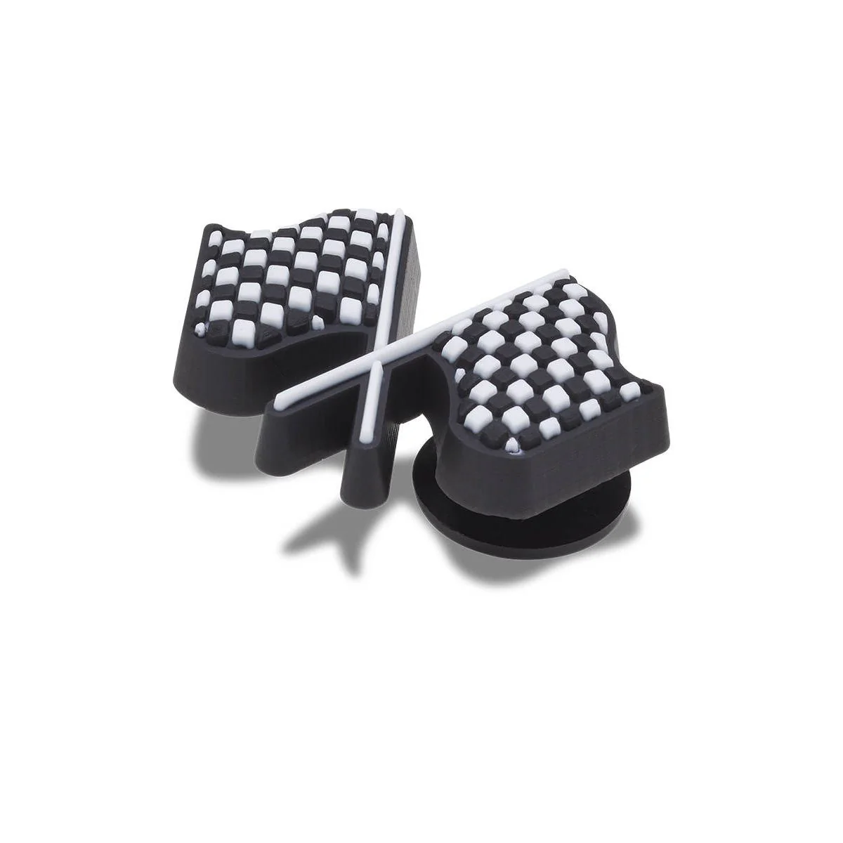 CROCS Jibbitz Checkered Flag Shoes Charm - Multi Color - ONE SIZE