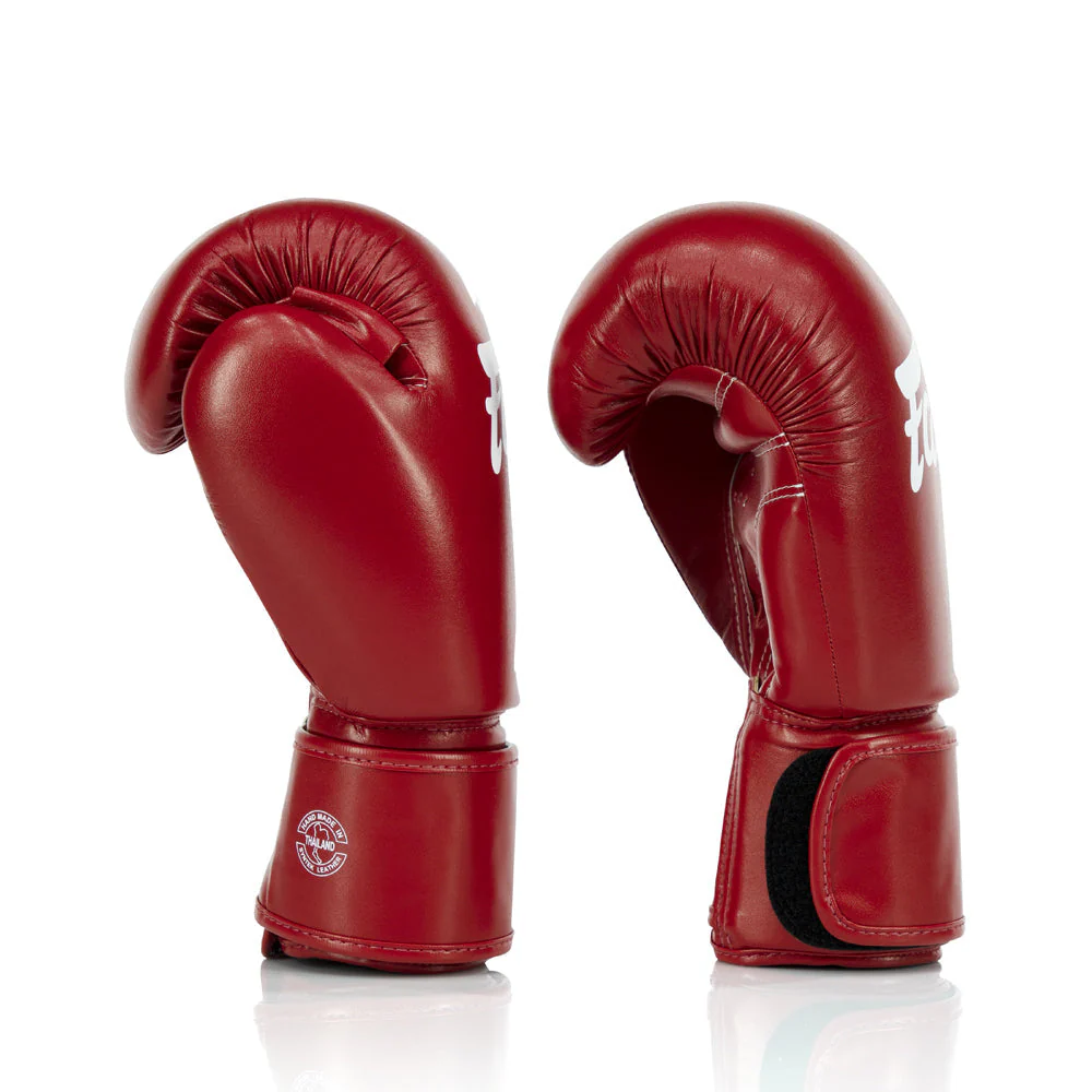 Fairtex Amateur Boxing Gloves - Red - Red - 10 oz