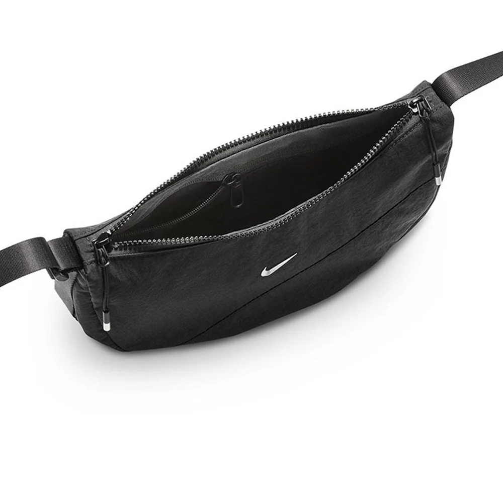 NIKE Aura Crescent Unisex Crossbody Bag - Black - ONE SIZE
