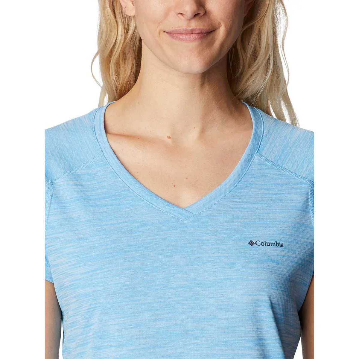 COLUMBIA Zero Rules Women's Training T-Shirt - Blue - L (US SIZE)