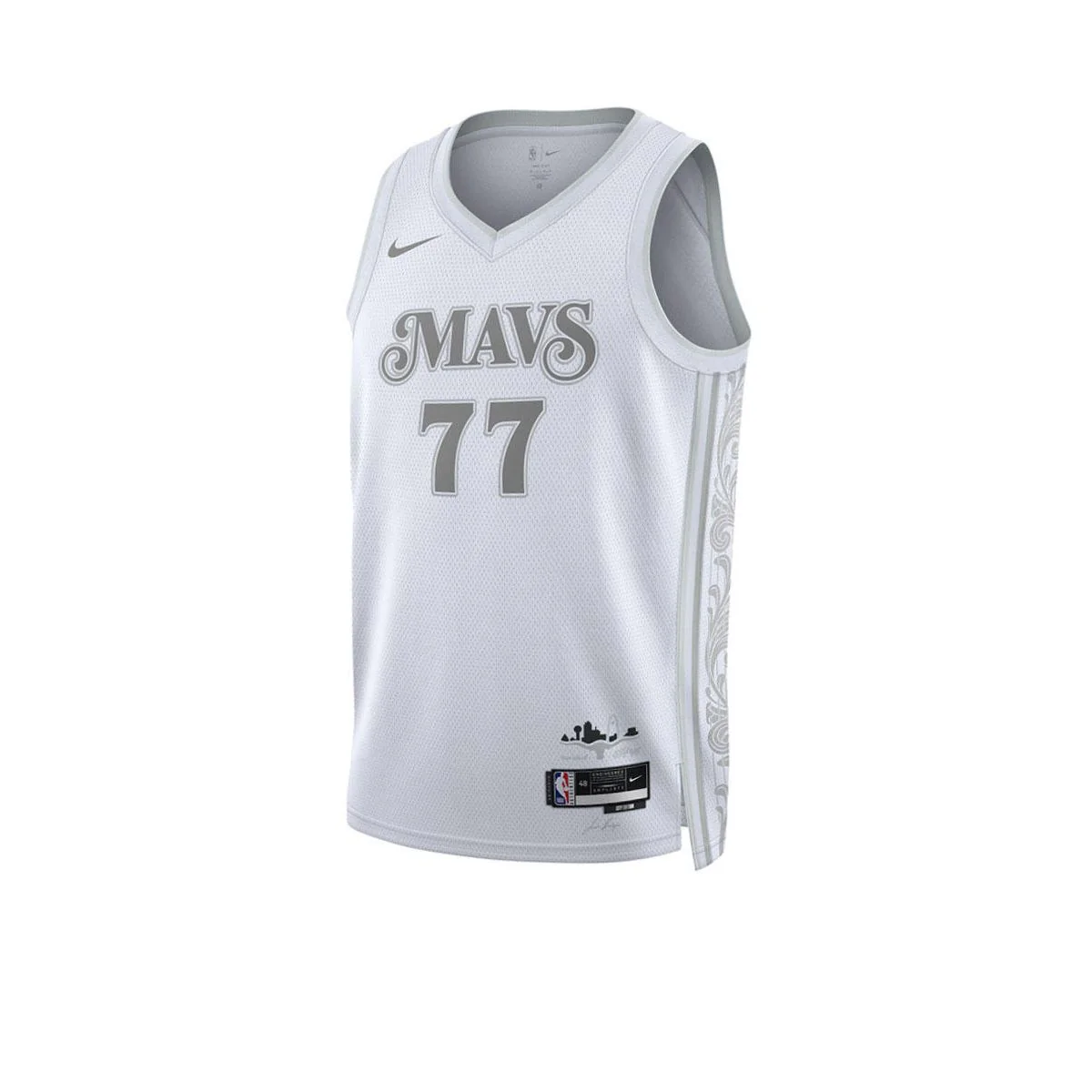 NIKE Men's Luka Doncic Dallas Mavericks City Edition 2024/25 Basketball Jersey - White - 2XL (US SIZE)