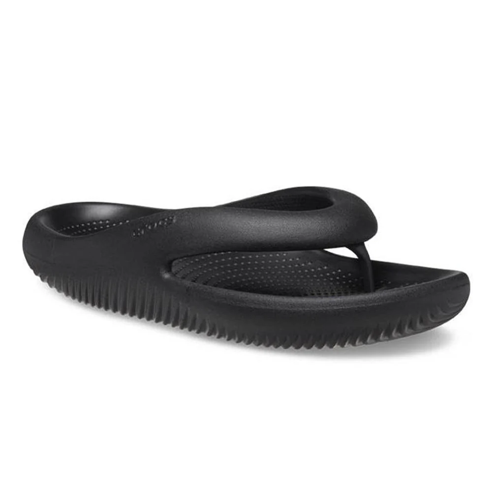CROCS Mellow Recovery Flip Unisex Sandals - Black - US M10/W12