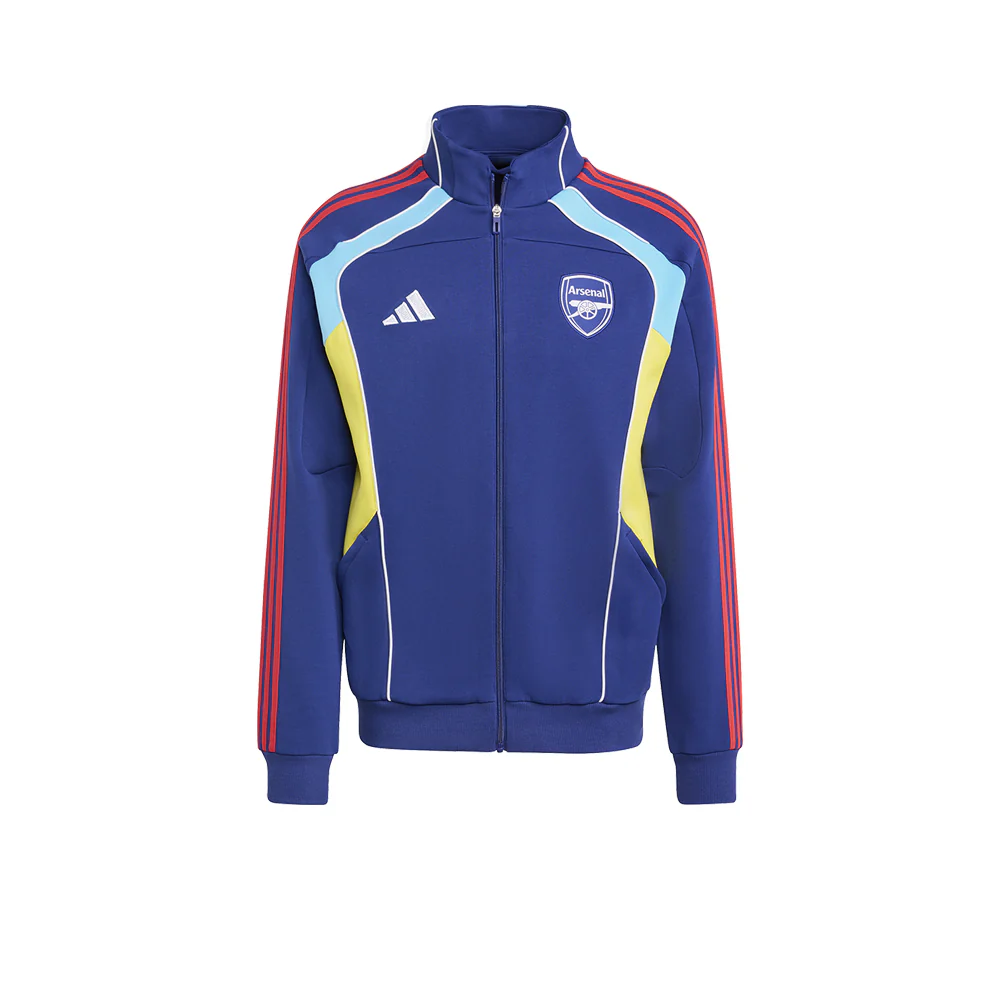 ADIDAS Arsenal Festival Pack Doubleknit Track Men's Football Jacket - Blue - 2XL (UK SIZE)