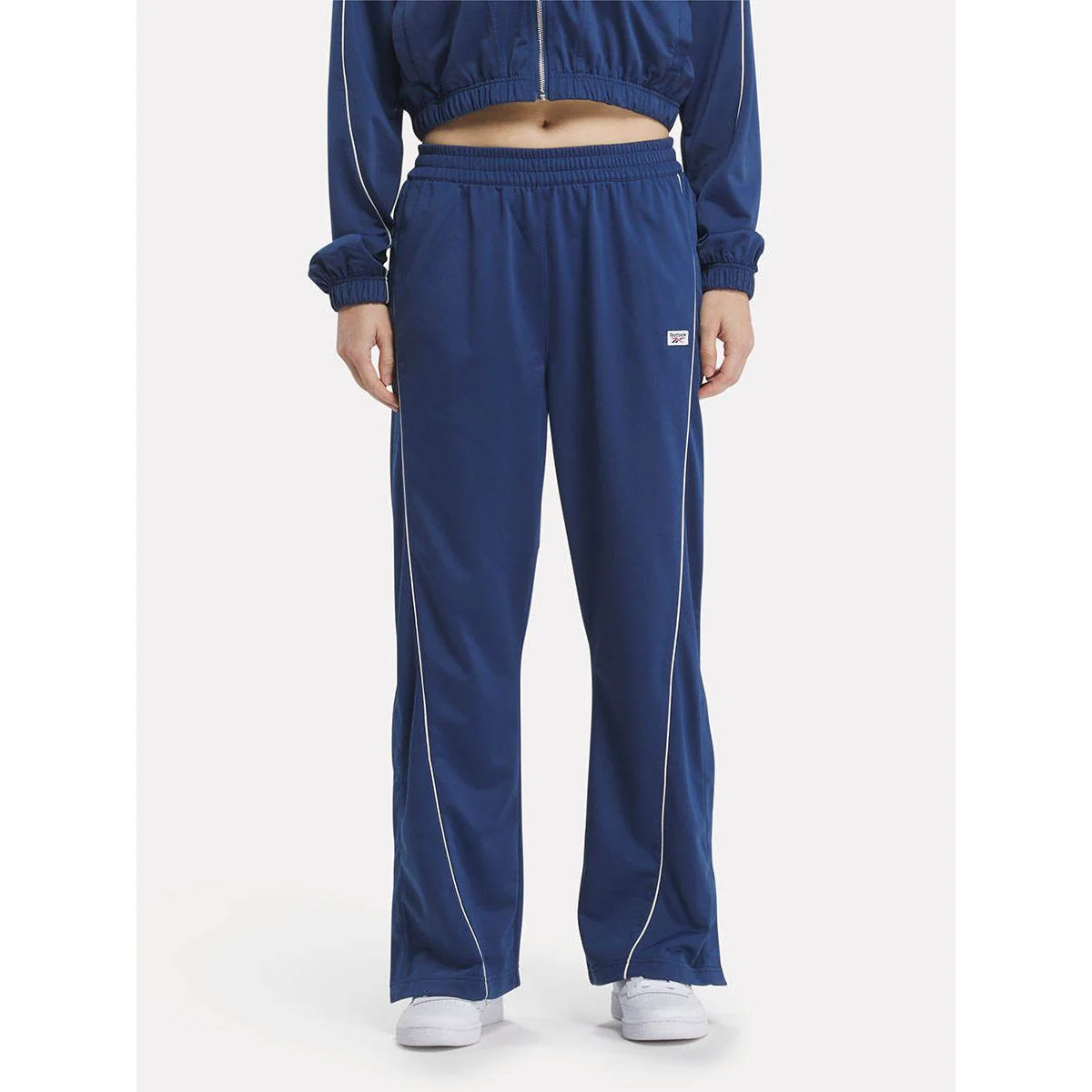 REEBOK Classics Court Sport Basketball Women's Lifestyle Pants - Blue - L (US SIZE)