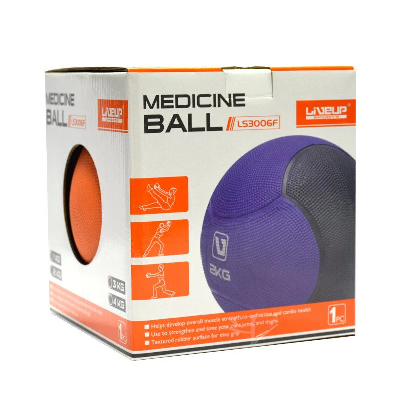 FBT LIVEPRO เมดิซีนบอล 2-10 KG LS 3006 - Multi color - 10 KG Black