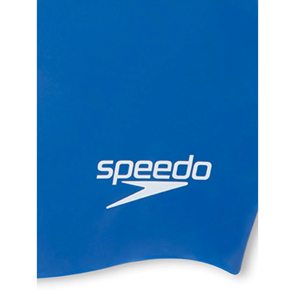 SPEEDO Plain Flat Silicone Kids Swim Cap - Red - ONE SIZE