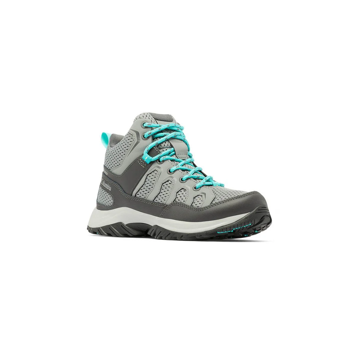 COLUMBIA Granite Trail Mid Waterproof Wide Women's Hiking Shoes - Grey - US 5.5