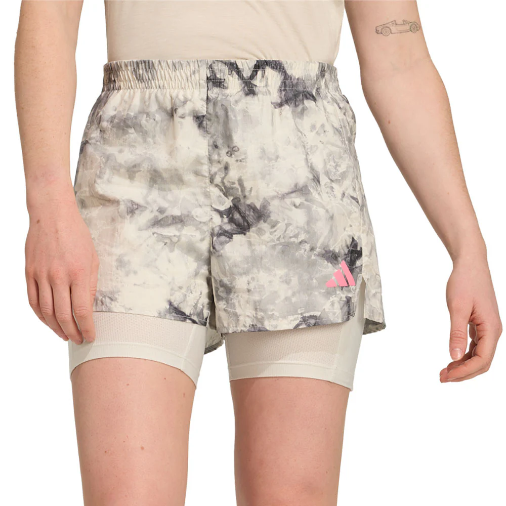ADIDAS Own The Run Spray Dye 2-In-1 Women's Running Shorts