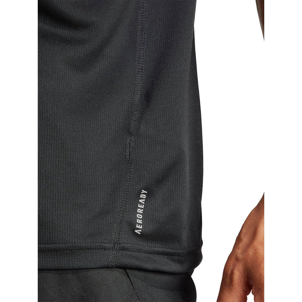 ADIDAS Run It Men's Running T-Shirt - Black - 2XL (ASIAN SIZE)