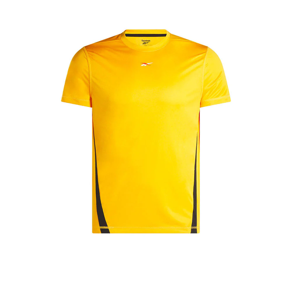 Мужская тренировочная футболка Reebok Tech — цвет желтый, размер 2XL (американский размер)