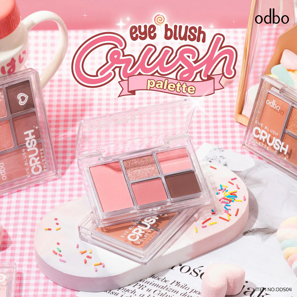 Odbo Eye Blush Crush Palette — ODS04-01, 6 г