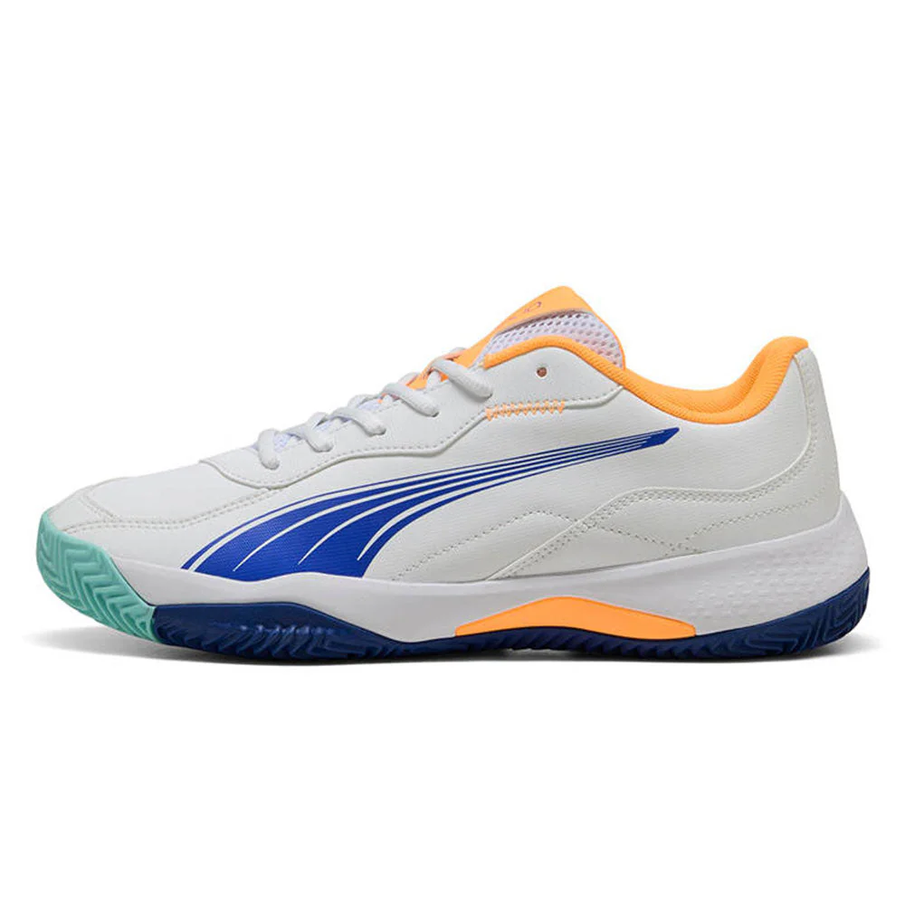 PUMA NOVA Smash Padel Men's Futsal Shoes - White - UK 10