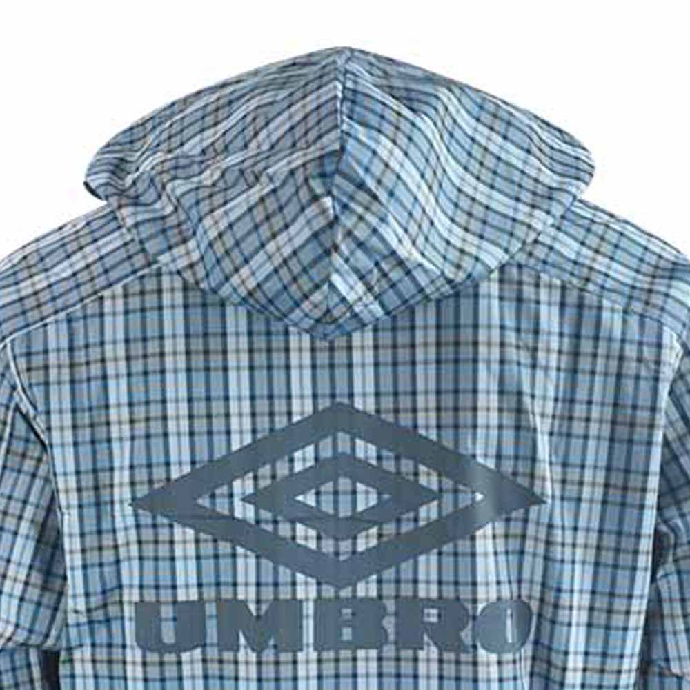 UMBRO Checked Cagoule Men's Hoodie - Blue - 2XL (US SIZE)