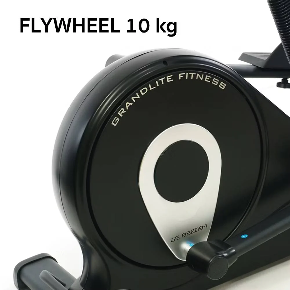 GSPORTS รุ่น GS-B8209-1 Zwift เครื่องเดินวงรีมีที่นั่ง 2-in-1 ลู่เดินกึ่งสเต็ป Elliptical Trainer - Black - One Size