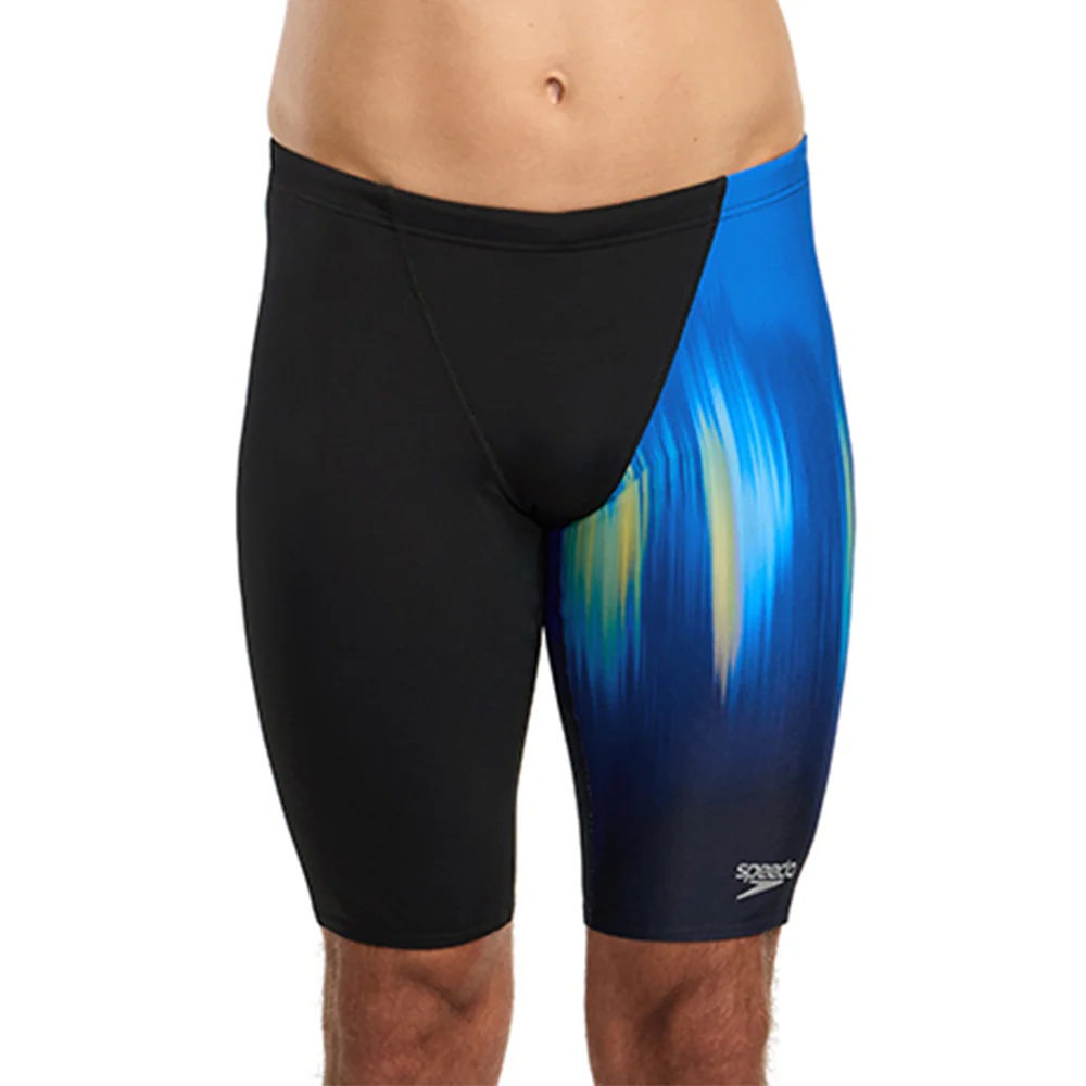 SPEEDO Placement V-Cut Jammer Men's Swim Shorts - Black - 32 INCHES