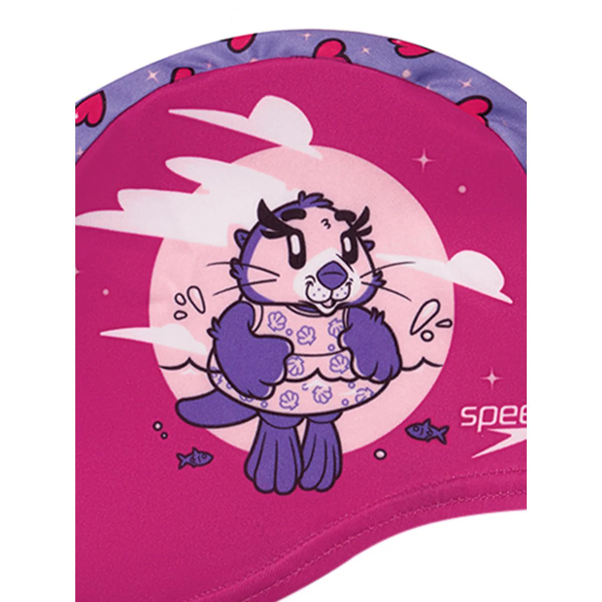 Детская кепка Speedo Printed Polyester Swim — цвет розовый, размер единый размер