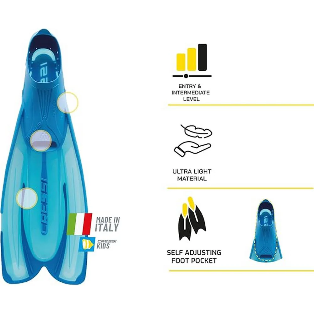 CRESSI Agua Fins Aquamarine - Blue - EU 35