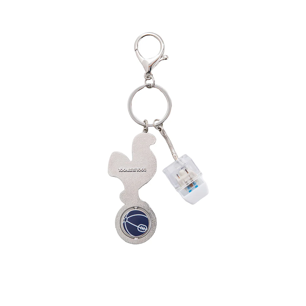 SPURS Cockerel Crest Keyring - Blue - ONE SIZE