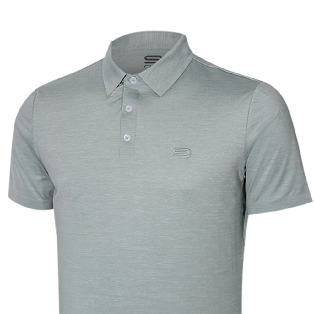 Мужское поло для гольфа 9NINE N24GOPOM09 — цвет зеленый, размер 2XL (американский размер)