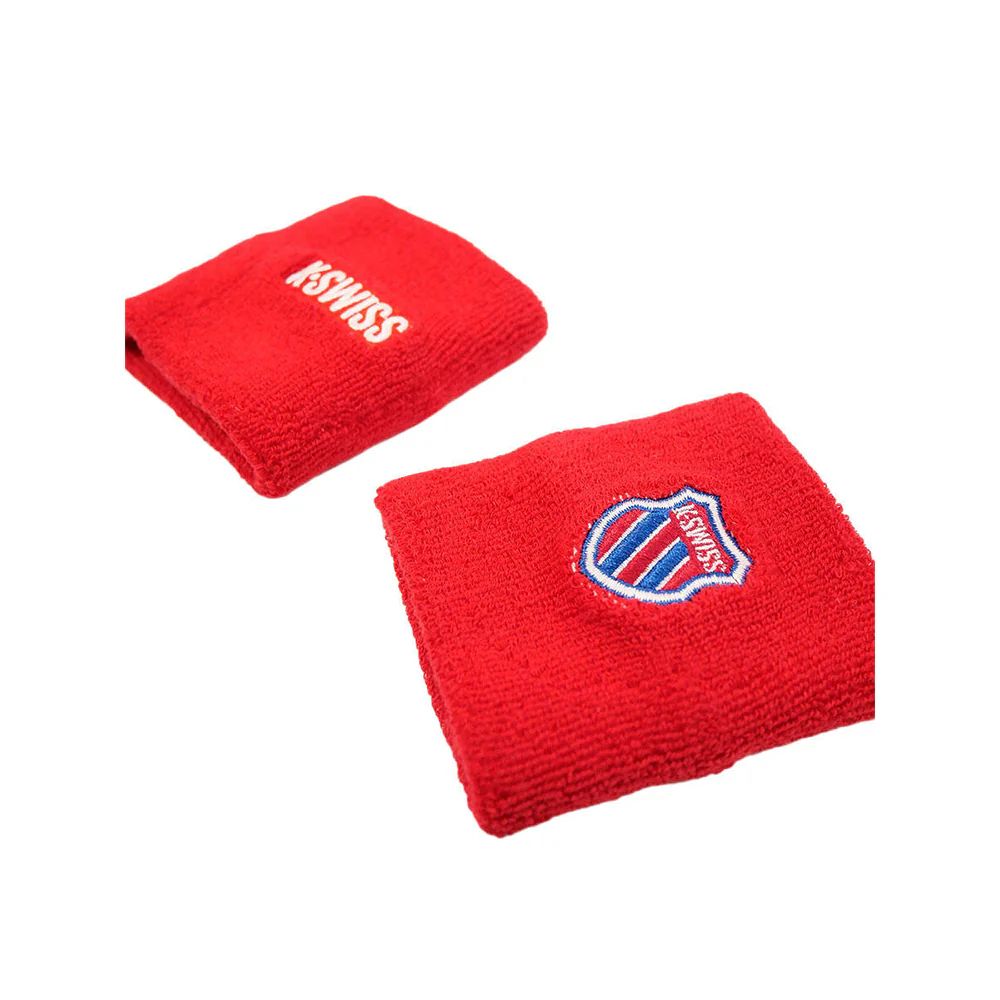 K-SWISS KSWFW24WBRED Unisex Wristbands - Red - ONE SIZE