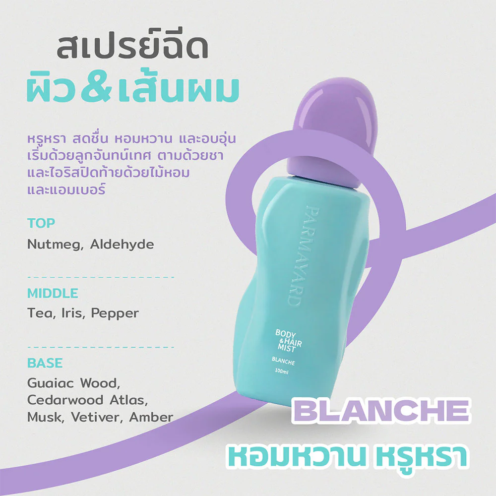 Parmayard Body & Hair Mist Blanche — Blanche, 100 мл