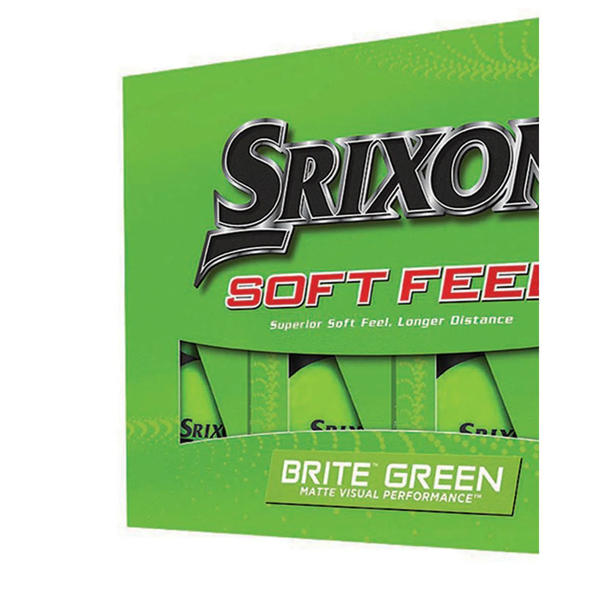 SRIXON Soft Feel 13 Brite Golf Balls - Green - ONE SIZE