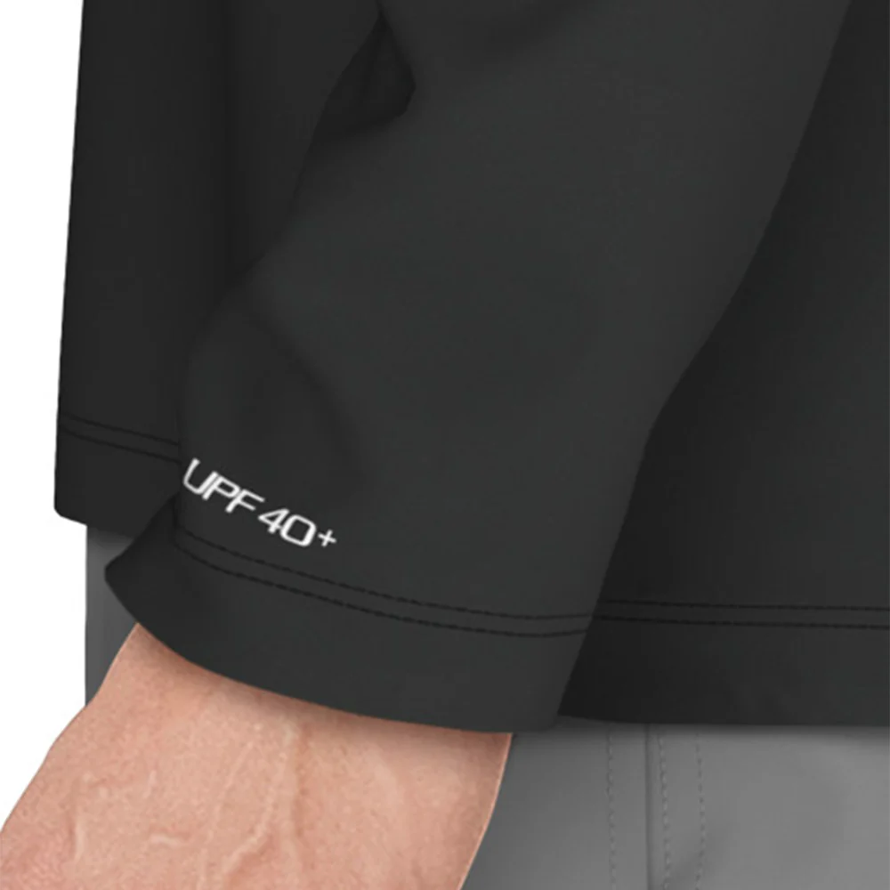 NIKE Hydroguard Long-Sleeve Men's Swim Shirt - Black - L (US SIZE)