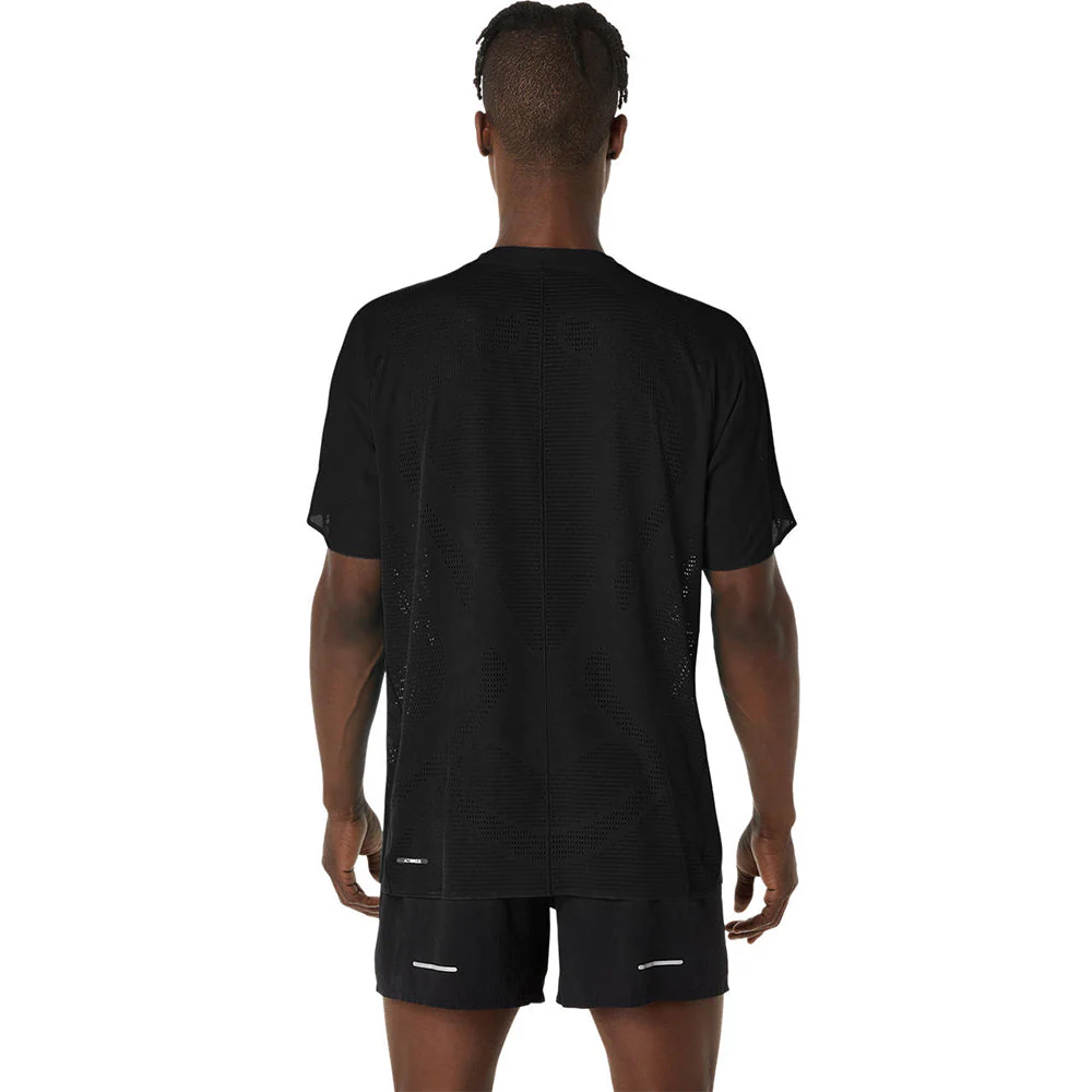 ASICS Metarun Men's Running T-Shirt - Black - L (ASIAN SIZE)