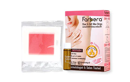 Farbera Clear & Soft Wax Strips [For Underarm] 12pcs