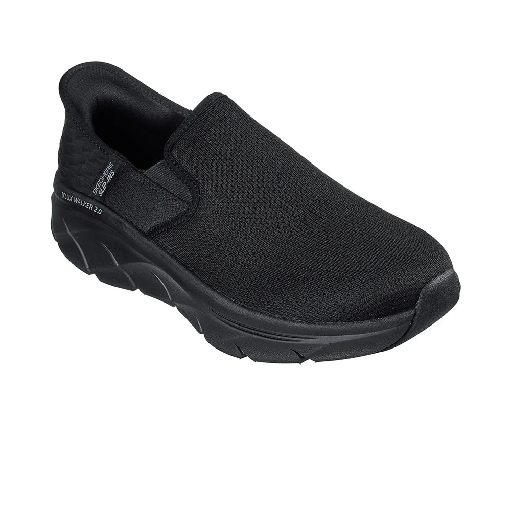 SKECHERS Slip-ins® Relaxed Fit®: D'Lux Walker® 2.0 - Reeler Men's Lifestyle Shoes - Black - US 10