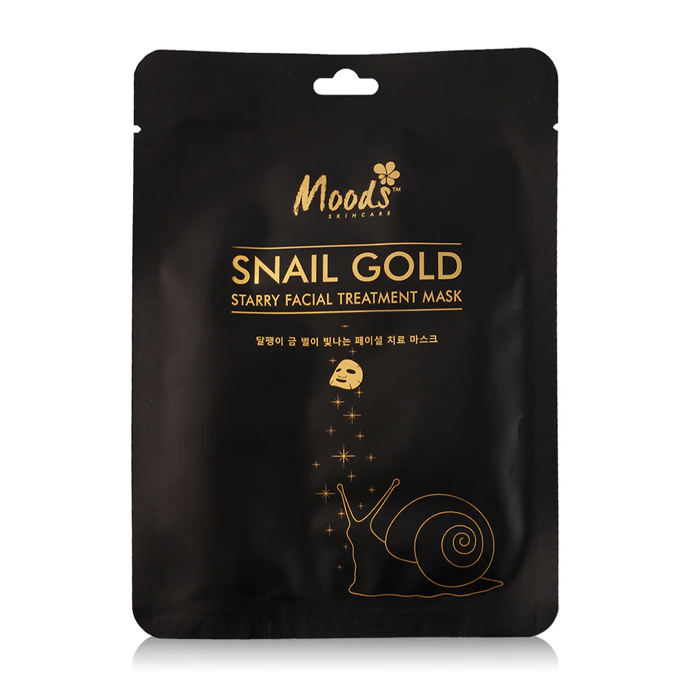 Moods Skin Care Snail Gold Starry Facial Mask 38ml