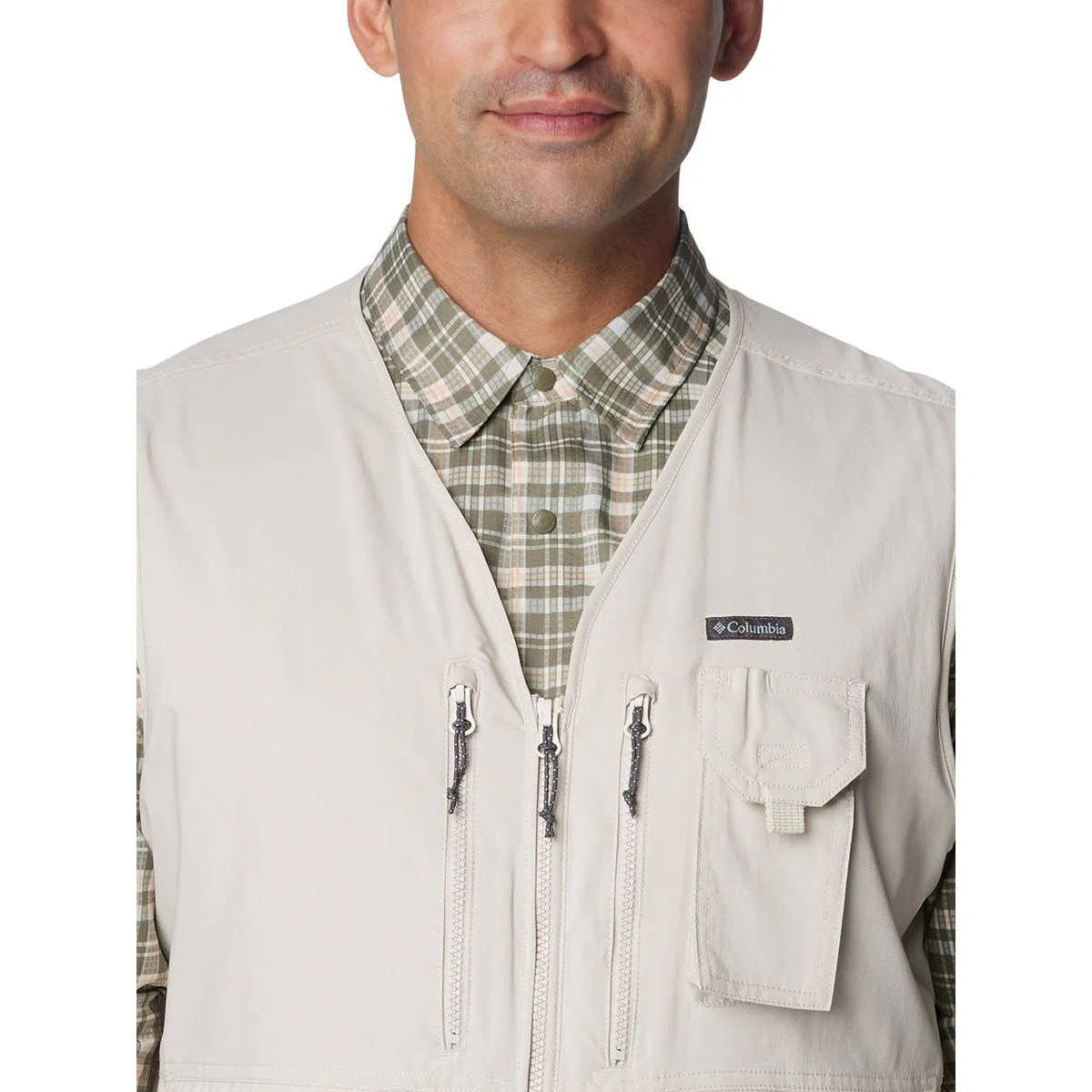 COLUMBIA Silver Ridge™ Utility Lite Novelty Men's Hiking Vest - Beige - 2XL (US SIZE)