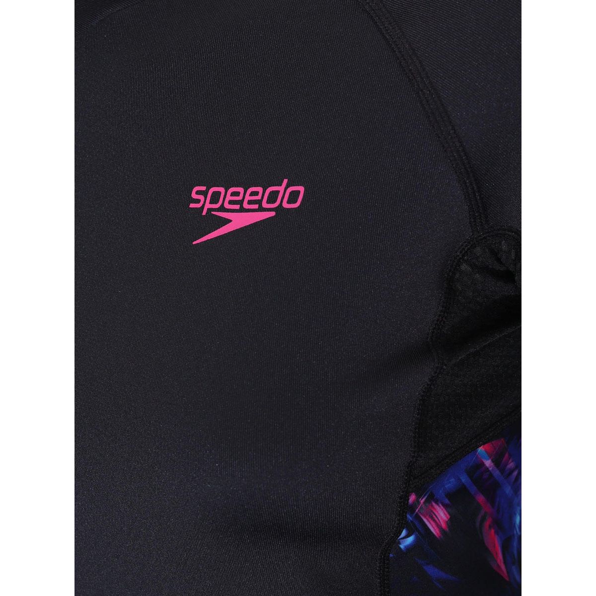 Speedo Deluxe Long Sleeves Breathable Women's Rashguard — цвет черный, размер L (UK SIZE)
