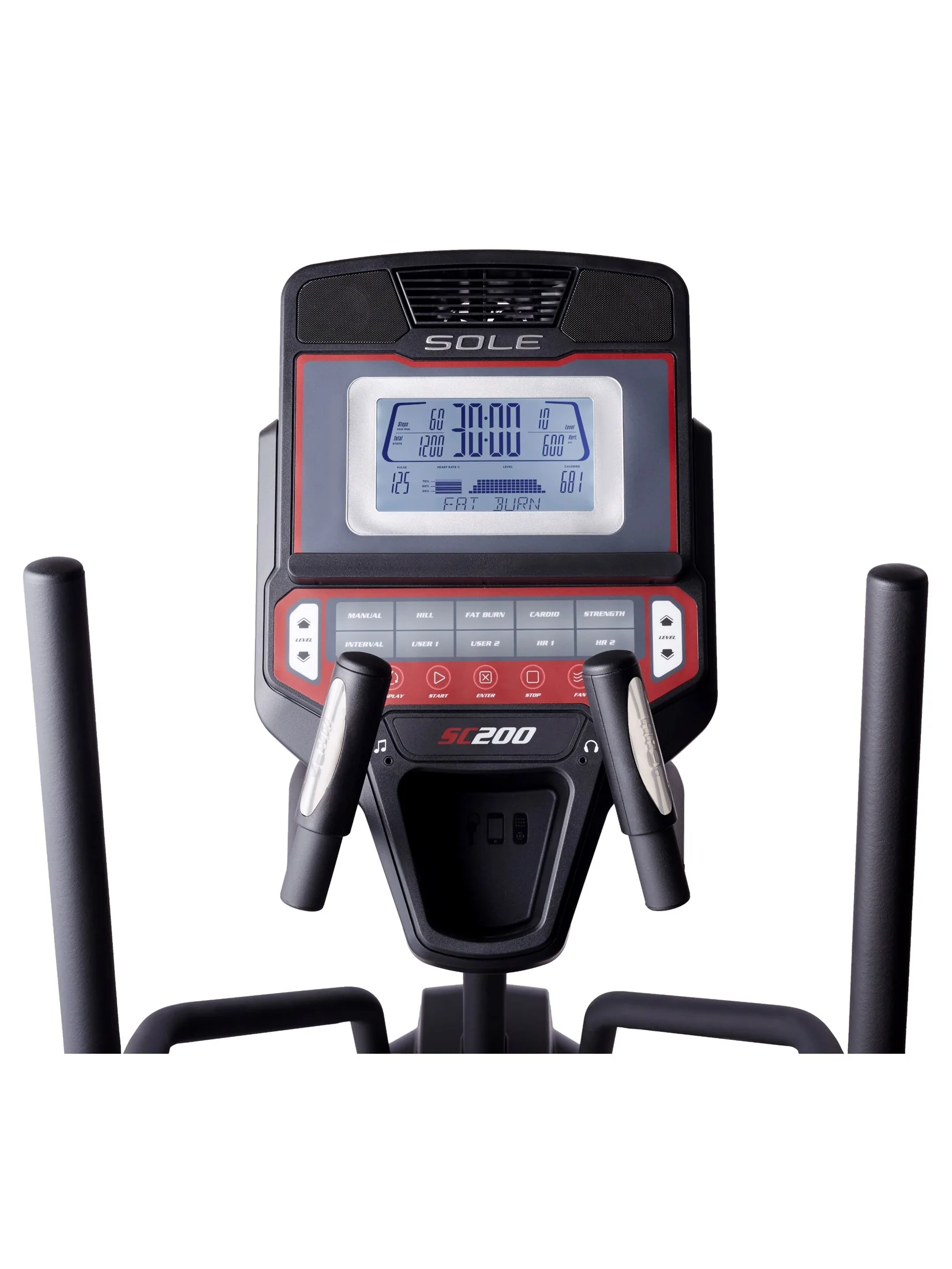 เครื่องเดินวงรี SOLE Stepper เครื่องบริหารต้นขาและน่อง รุ่น SC200 (2016) - Black - One Size