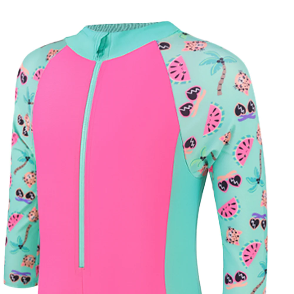 SPEEDO Protection All-In-One Girls Swimsuit - Pink - 2 YEARS