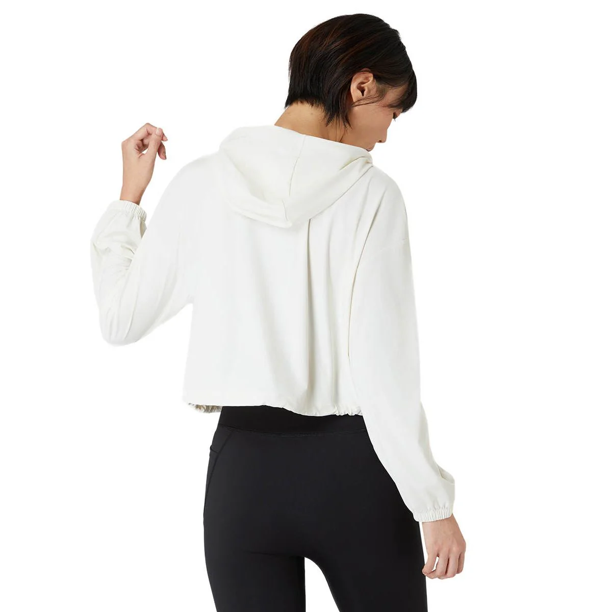 Женская куртка Speedo Crop Zip Long Sleeve — цвет белый, размер 2XL (UK SIZE)