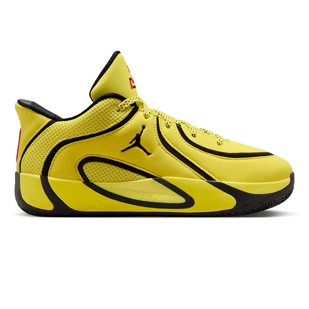 NIKE Tatum 4 Kids Basketball Shoes - Yellow - 4 Y