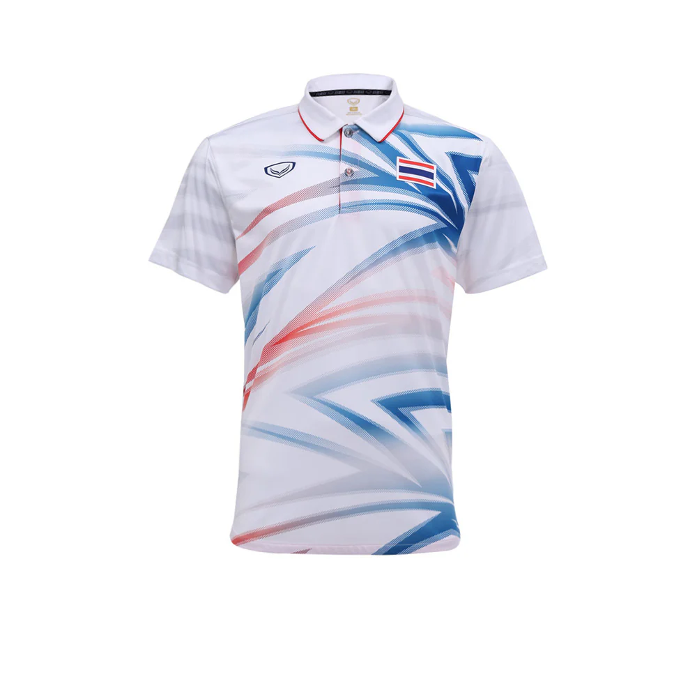 Мужское поло Grand Sport Thai National Team Sea Games 2025 — цвет белый, размер 2XL (азиатский размер)