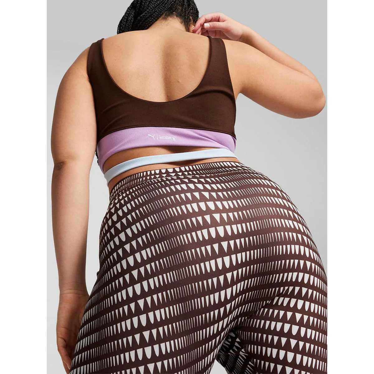 PUMA x lemlem High Waisted 7/8 Women's Training Pants - Brown - L (UK SIZE)