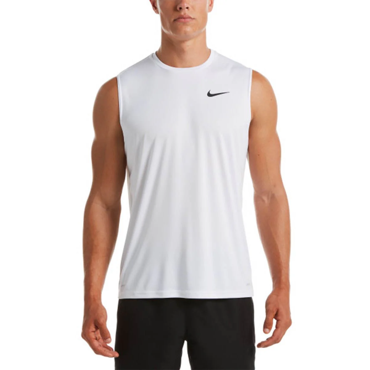 Мужская рубашка Nike Essential Sleeveless Hydroguard Swim — цвет белый, размер L (американский размер)