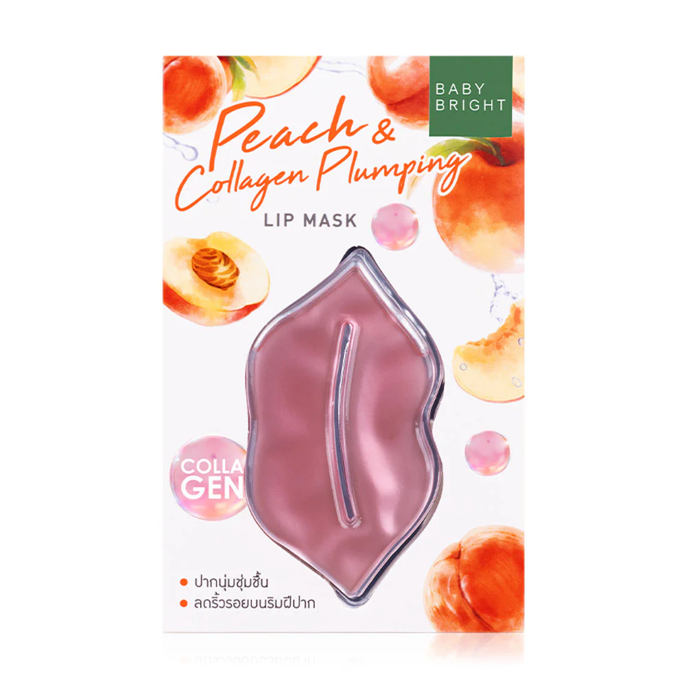 Baby Bright Peach & Collagen Plumping Lip Mask — Peach & Collagen, 10 г