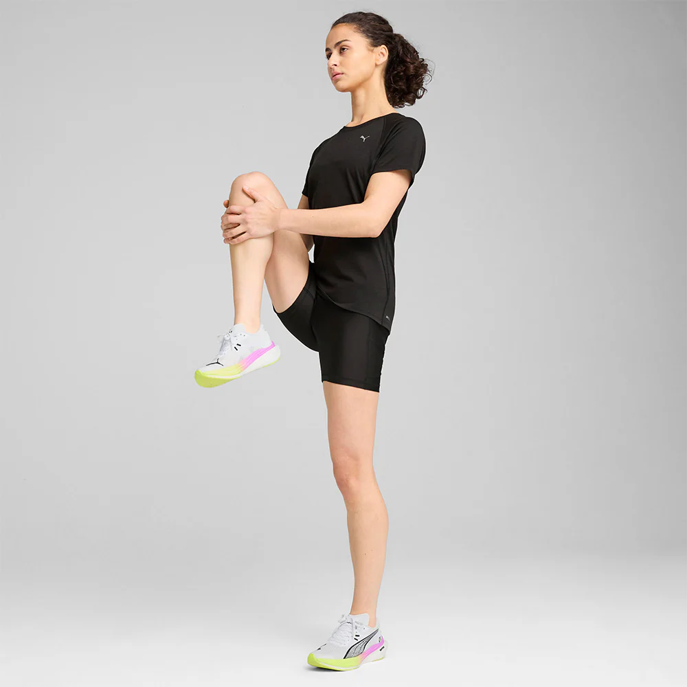 PUMA Velocity Tri-Blend Women's Running T-Shirt - Black - L (UK SIZE)