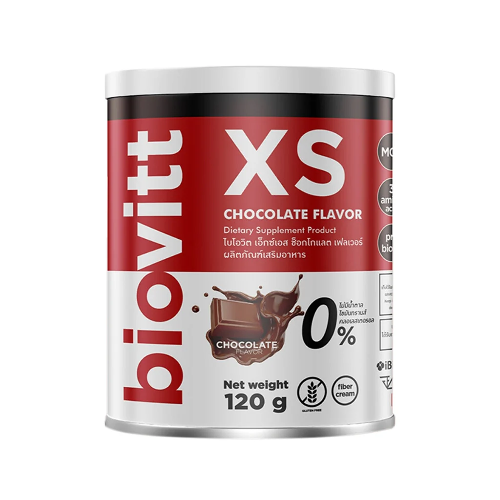 Biovitt XS Chocolate Flavor 120g. ไบโอวิตเอ๊กซ์เอสรสช็อคโกแลต 120กรัม - Multi color - One Size
