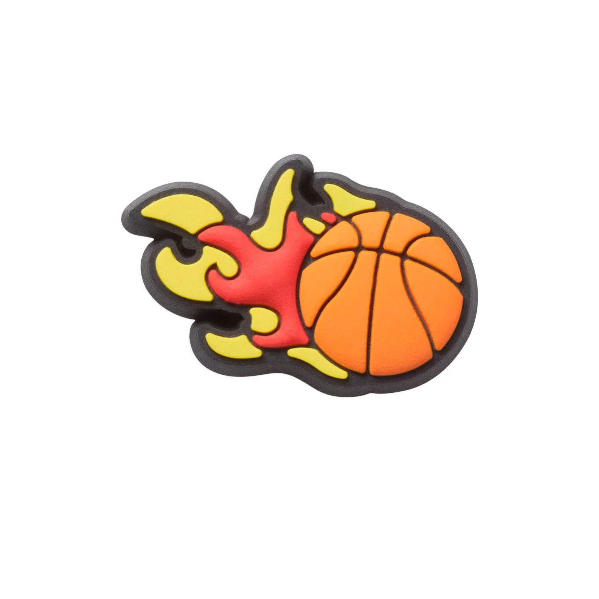CROCS Jibbitz Basketball on Fire Shoes Charm - Multi Color - ONE SIZE