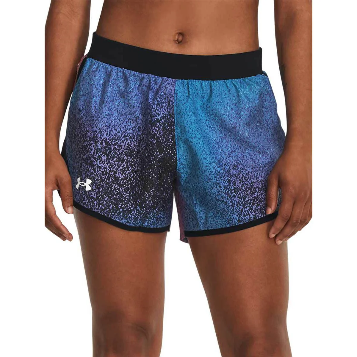 UNDER ARMOUR Fly-By 2.0 Printed Women's Running Shorts - Blue - L (US SIZE)