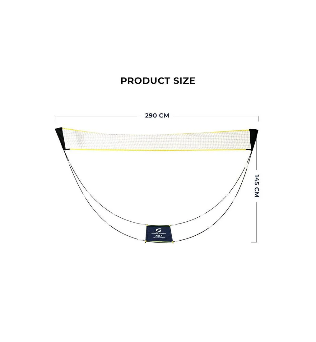 S SPORTS SSPQ122NET07NA Badminton Net - Blue - ONE SIZE