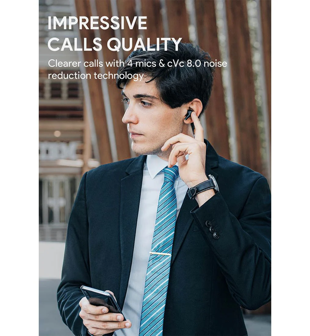 AUKEY EP-T27 Wireless Earphone - Black - ONE SIZE