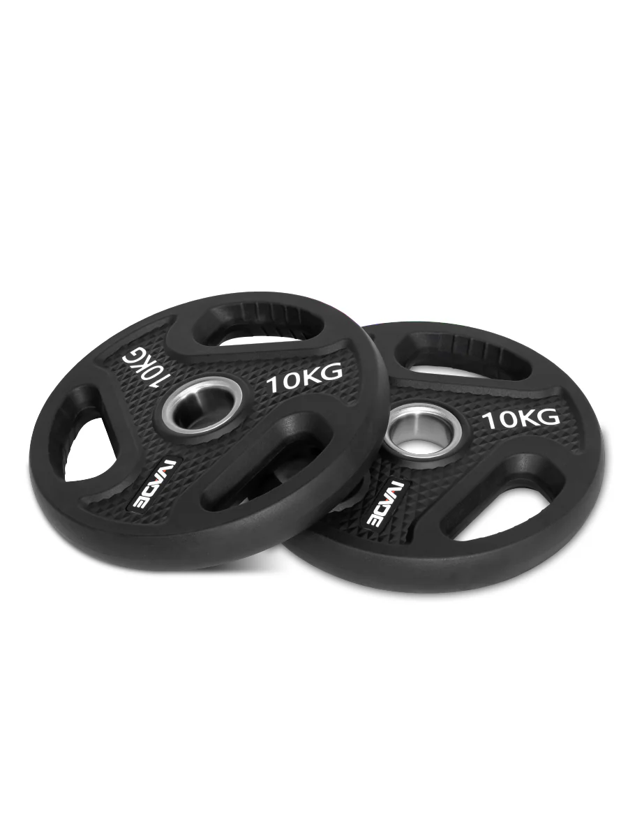 แผ่นน้ำหนัก 1.25-20 กิโล x 2 แผ่น หุ้มยาง (รูขนาด 2 นิ้ว) รุ่น TX1018 - Black - 1.25 KG